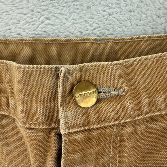 Vintage Carhartt Men's Sz 45x27 B01-BRN Double Knee Carpenter Pants Made in USA - Picture 9 of 14